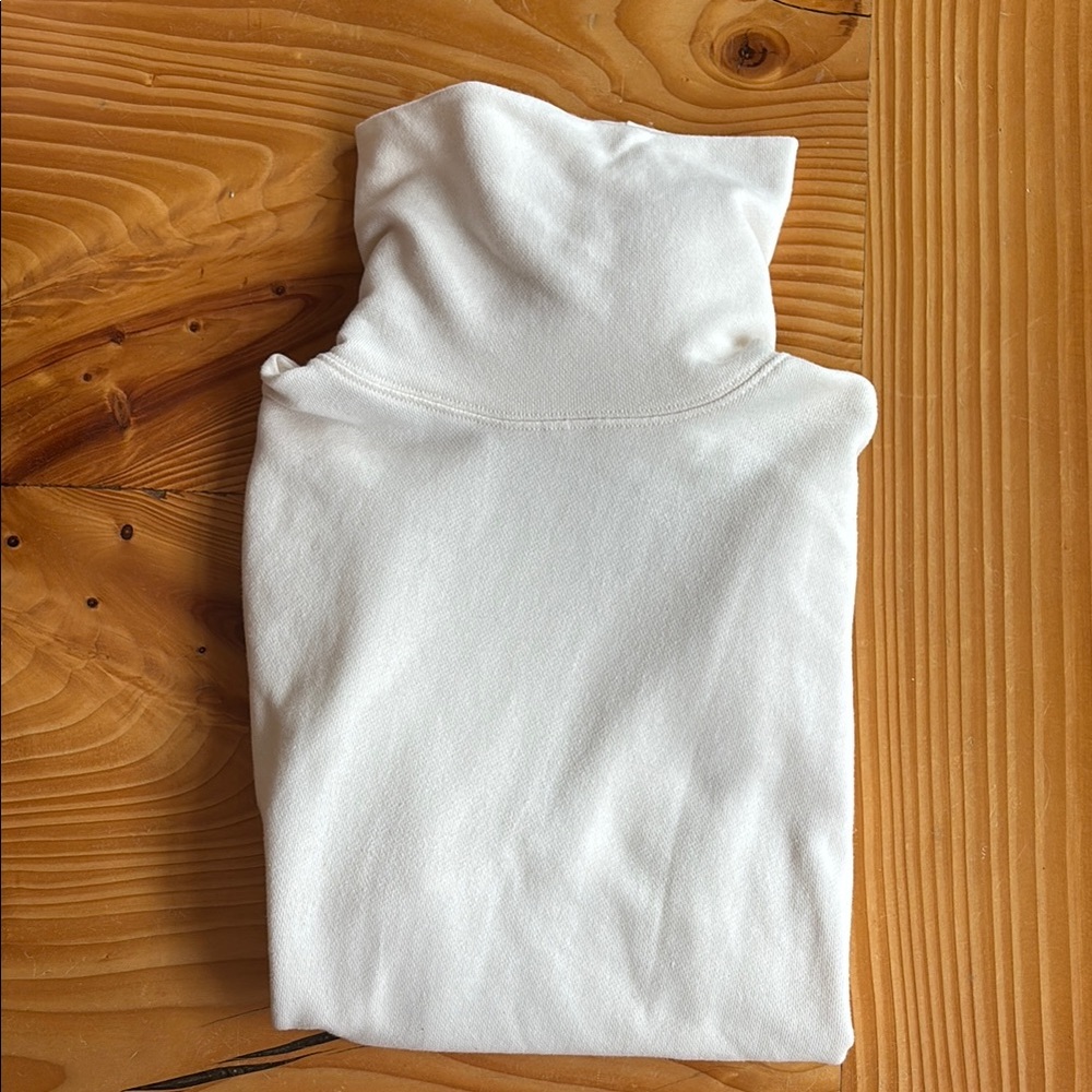 Madewell Cream Turtleneck Sweatshirt - dress up or down